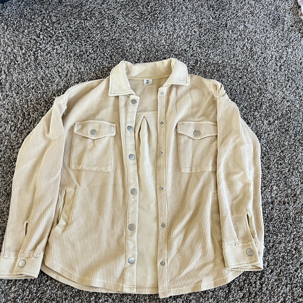 Women's Cream Utility Jacket